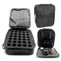 Your Oil Tools Versatile Essential Oil Storage Carrying Case- Holds 42 Bottles for 5ml, 10 ml, 15ml, 20ml and 100ml- Essential Oil Travel Case Storage Bag with Handle and Shoulder Straps ? Black