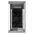 Eyelash Extensions 0.07mm Thickness D Curl Length 12mm Single Size Rapid Volume Eyelash For Lash Extensions, Easy Fan Blooming Flower Lashes, Self Fanning Lashes, (0.07,D,12mm)