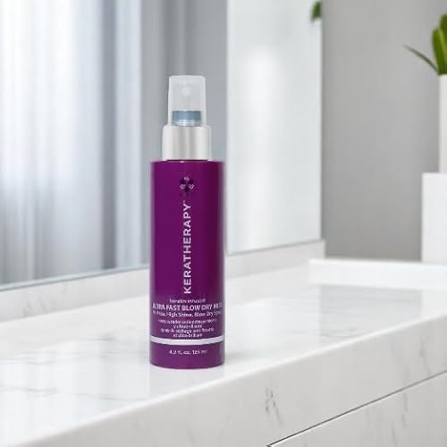 Ultra Fast Blow Dry Mist Perfect Blowout for Hair, 4.2 fl. oz., 125 ml ? Keratin Infused Blow Dry Spray for Styling & Frizz-free Styling