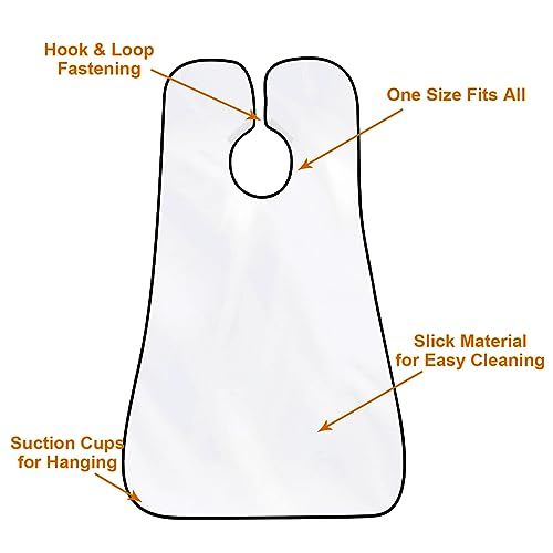 Beard Bib Beard Apron, Beard Gather£¬Shaving and Trimming, Non-Stick Grooming Cloth with 2 Suction Cups, Best Gifts for Men