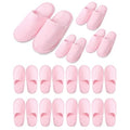 12 Pairs Kids Disposable Slippers for Guests Closed Toe Non Slip Spa Slippers Bulk Soft House Slippers Winter Warm Flip Flops for Boys Girls Travel Hotel Party Indoor Outdoor