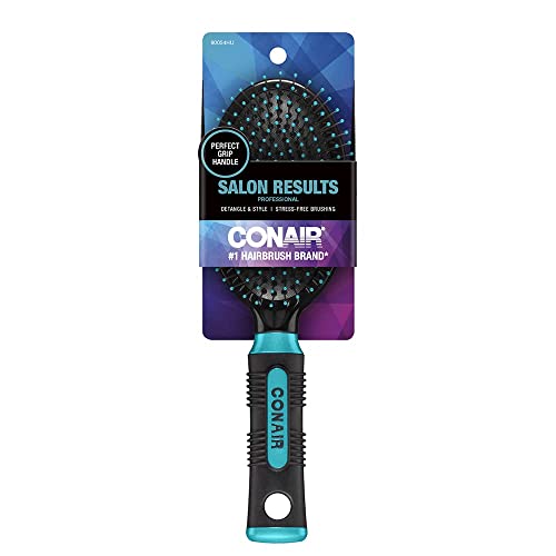 Conair Salon Results Hairbrush for Men & Women - Everyday & Travel Velvet Touch Brushing
