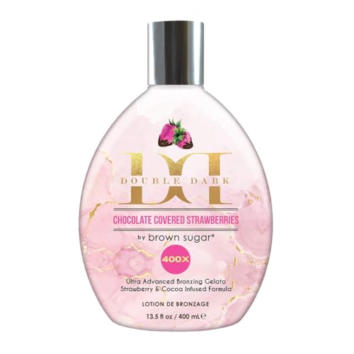 Brown Sugar Double Dark Chocolate Covered Strawberries 400X Ultra Advanced Bronzer Tanning Lotion for Deep, Decadent Color and Silky Smooth Skin ? 13.5 oz