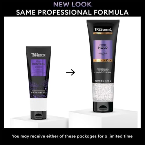 TRESemme Hair Gel, Mega Control 4-Pack, 24H Frizz Control + Keratin Repair, Instant Recovery Mask