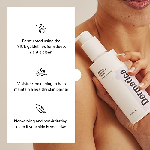 Dermatica Balancing Glycerin Gel Cleanser | Gel Cleanser For Removing Makeup | Controlling Oil & Clarifying Pores (200ml)
