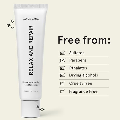 JAXON LANE RELAX AND REPAIR Anti Aging Face Moisturizer for Men | Anti Wrinkle Cream for Face, Night Cream, Eye Cream with Niacinamide (Vitamin B3), Hyaluronic Acid, Vitamin E & Ceramides For Skin