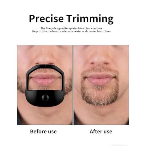 5 PCS Beard Shaper Set for Men - Goatee Shaper, Beard Lineup Tool, Beard Template & Stencil, Versatile Face Hair Styling Tool