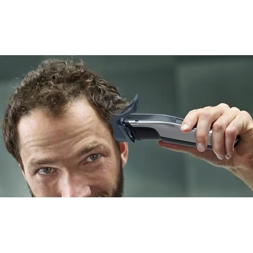 Philips Beard Trimmer and Hair Clipper Series 5000 - Black and Silver - No Blade Oil Needed