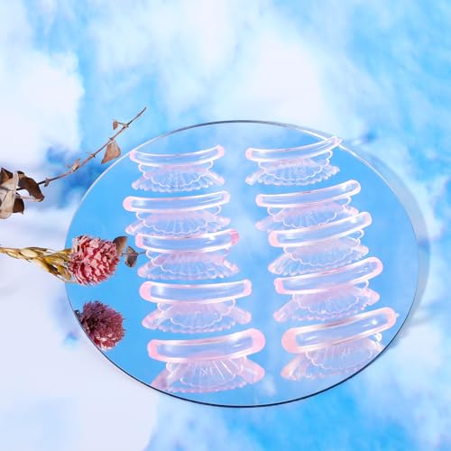 20Pcs Lashlift Pads Shields Self Sticky Lash Lift Rods C-Curl Pad Soft Eyelash Perm Rod Air Bubble Silicone-Light Weight Guard No glue Reusable Eyelash Perming for Eyelashes Lifting
