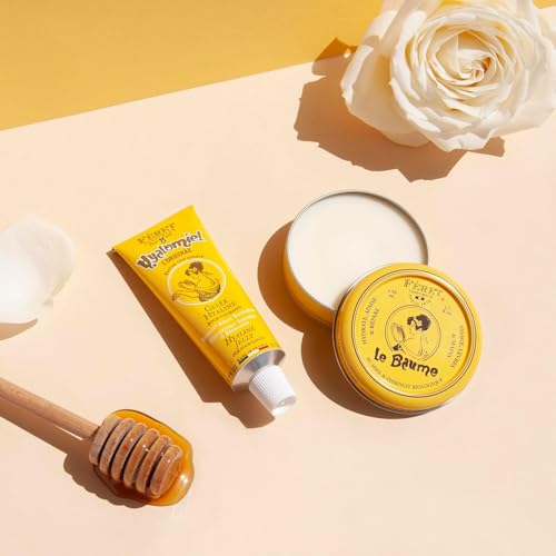 F?ret Parfumeur Le Hyalomiel Gel Moisturizer ? Rose Poudr? ? Hydrating Skincare with Organic Honey ? Soothing Gel for Dry, Cracked Hands, Feet & Skin ? Made in France ? 50ml / 1.7oz (Set)