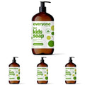 Everyone 3-in-1 Kids Soap, Body Wash, Bubble Bath, Shampoo, 32 Ounce (Pack of 4), Tropical Coconut, Coconut Cleanser with Plant Extracts and Pure Essential Oils