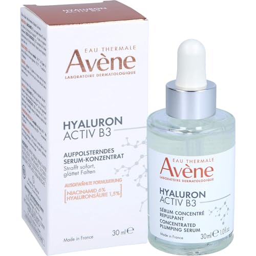 Av?ne Hyaluron ACTIV B3 Concentrated Plumping Serum, Light-weight hydrating serum, powered by Niacinamide + Pure Hyaluronic Acid, Firms & Plumps the skin for a healthy complexion 1 oz