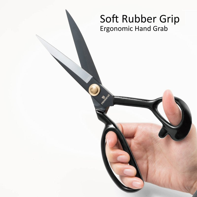 9-Inch Heavy Duty Fabric Scissors – Sharp Tailor Shears for Leather, Sewing, Craft