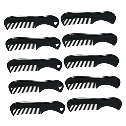MERRYHAPY Pocket Sized Beard Comb for Men Mini Mustache Styling Brush Hair Grooming Tool Compact Retro Design for Travel Everyday Use