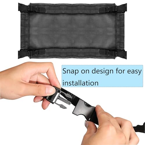 Massage Porta Shelf Hammock,Extra Large Under-Desk Storage Mesh Pocket for Bolsters, Cushions, Pillows, Sheets and Accessories, Creates More Space Under Your Table(51.18 * 21.65in)