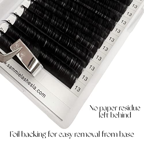 Individual Classic/Volume Lash Extensions | 0.03, 0.05 diameter | 9mm - 16mm length | C Curl, D Curl | Easy Fan | Synthetic Mink (16mm, 0.05 C Curl), 3840 Count (Pack of 1)