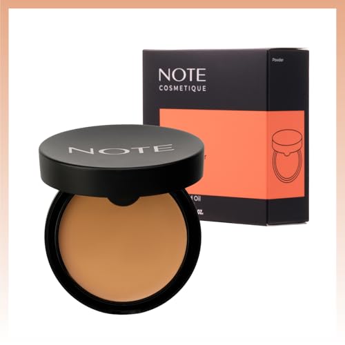 NOTE Luminous Silk Cream Powder - Medium Buildable Coverage Weightless Setting Powder Foundation - Soft-Matte Finish - 03-0.4 oz