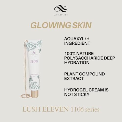 1106 Hand Essence Gel Cream, full-effect moisturizing and repairing, floral scent, with speicial metal chain design, 30g