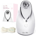 YourMate Facial Steamer Nano Ionic Face Steamer, Adjustable Nozzle with Aromatherapy Warm Mist for Sinuses Moisturizing Humidifier Unclogs Pores, Homeuse Vaporizador Facial (White)