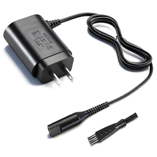 12V Charger Compatible with Braun Shaver S3 S6 S7 S8 S5 S9 S1 Series 1 3 5 6 7 8 9 340 3040s 390cc 720 790cc Wall Power Adapter Charging Cord for Electric Razor Trimmer