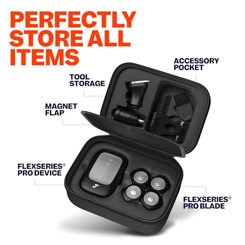 Freebird FlexSeries¢ç Pro Travel Case - Durable Protection for Your Head Shaver and Accessories, Compact and Portable Design for On-the-Go Grooming, Organized Storage for a Perfect Shave Anywhere.
