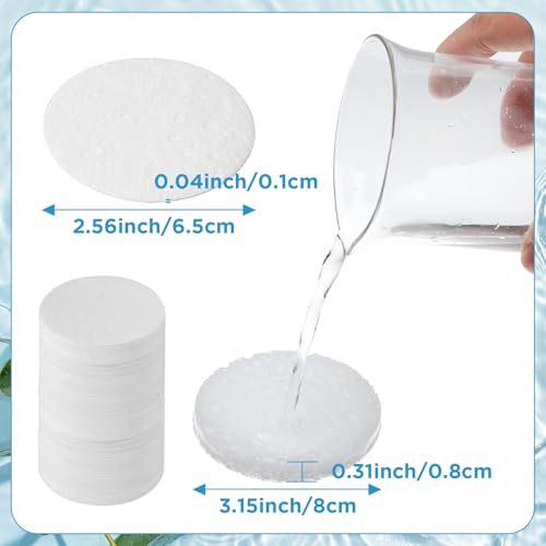 300 Count Compressed Facial Sponges Disposable Exfoliating Pads Face Cleansing Sponges Professional Cosmetic Makeup Spa Spong for Facial Cleansing, Exfoliating, Makeup Removal