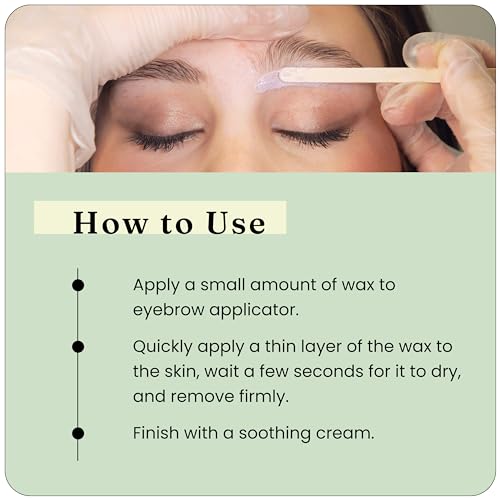 Depileve Wooden Eyebrow Applicators - Waxing Applicator Sticks - for Home and Salon - Box of 100 (Pack of 2)