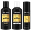 TRESemm? Travel Essentials for Hair Care ??Rich Moisture Shampoo, Conditioner & Extra Hold Hairspray for Heat Protection & 24H Frizz Control