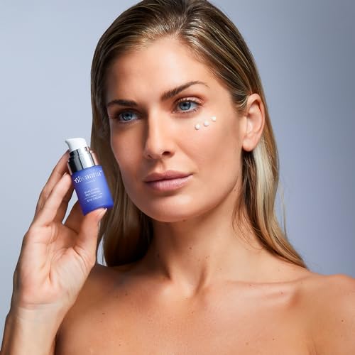 Olivanna Bakuchiol Restoring Eye Cream - Elderflower Extract Reduces Visibility of Dark Circles - Hyaluronic Acid and Glycerin Moisturizes - 0.5 oz