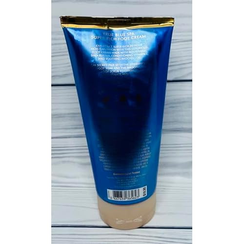 Bath & Body Works Body True Blue Spa Smoothing Super Rich Foot Cream 8 Ounces