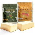 era of nature Organic Shea Butter 1lb & Mango Butter 1lb Bundle ? Unrefined, Raw Moisturizers for DIY Body Butters, Soaps, Lotions, and Lip Balms