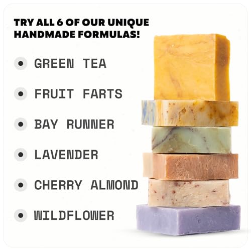 ? All-Natural Soap bar for Men & Women ? Cold Process, Handmade in the USA - Original 6-Pack