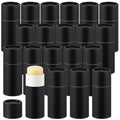 20 Pcs 2oz Empty Paperboard Deodorant Containers Kraft Cardboard Deodorant Tubes Push-up Lip Balm Tubes Solid Perfume Container Lotion Sticks Jars for DIY Homemade Cosmetic Samples(Black)