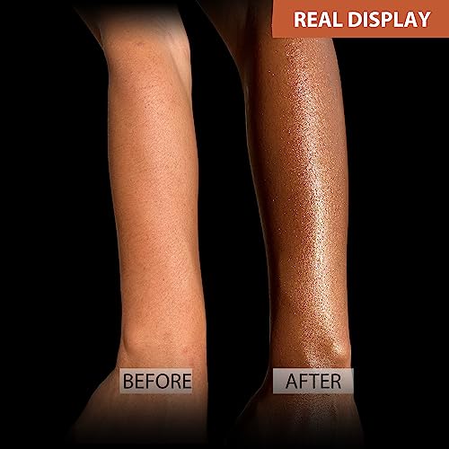 Shimmer Body Oil 100ml Face Glitter Summer Body Moisturizing Light Shimmering Glow Non-Sticky Party Luminizer and Illuminator Smooth (3.38 Fl Oz Pack of 1, Bronze Gold)