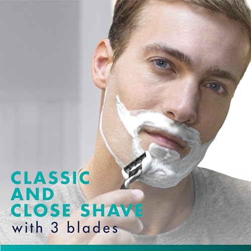 Gillette Mach3 Razor for Men, 1 Razor Handle + 2 Blade Refills