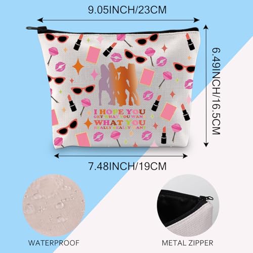 Gzrlyf Spiice Girls Makeup Bag The Music Inspired Canvas Gifts For Women Spiice Girls Wannabe Zipper Pouch (I HOPE YOU)