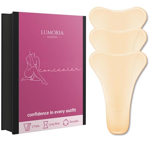 Seamless Concealer Cover for Women (3 Pack), Seamless Smooth Cover, Premium Skin-Safe Silicone Hiders, Invisible Smooth Coverage with Magnetic Storage Case for Leggings & Fitted Outfits
