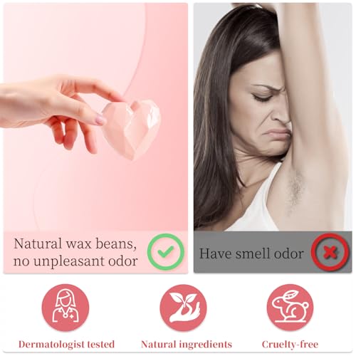 Chulan 5lb Hard Wax Beads Bulk, Big Bag Waxing Bead, Hypoallergenic Wax Beans for Sensitive Skin, Body, Brazilian, Bikini, Legs, Face, Coarse Hair Removal, Spa Solon Professional Waxing Refill Pink