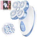 Electric Razors for Women - Upgraded Magnetic Electric Shaver for Women, Cordless Painless Hair Remover for Legs Bikini Face, Lady Trimmer for Sensitive Skin, Detachable and Waterproof, Blue
