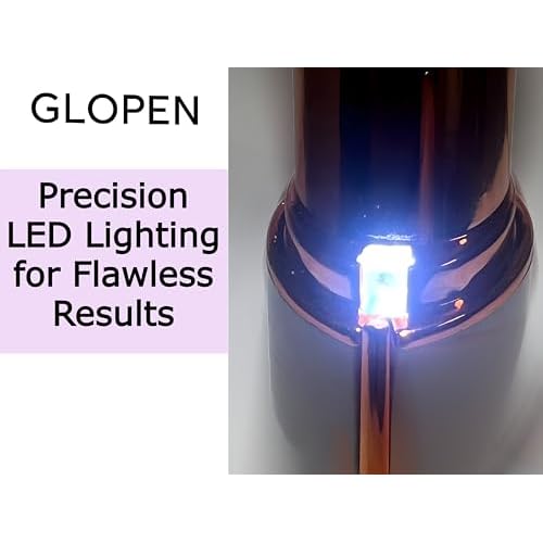Glowpen Mini Facial Hair Trimmer for Women, USB Rechargeable, Portable Painless Hair Removal Tool, Unisex Face & Lip Grooming Device, White