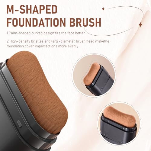 Long-Lasting Concealer Foundation Stick, Face Foundation Contour Stick, Creamy Full Coverage, Lightweight and Long-Lasting (Light Skin)