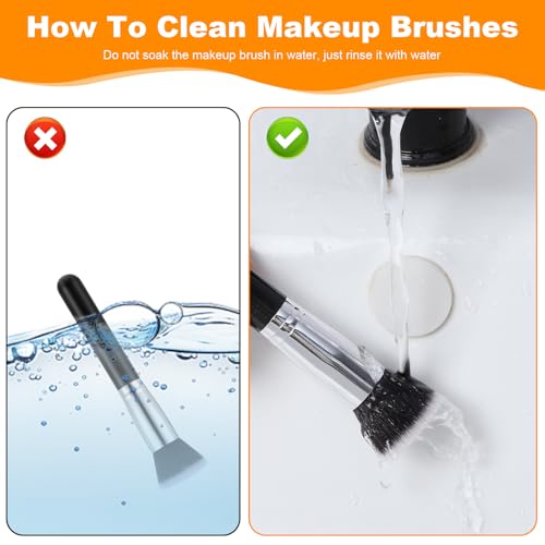 20 Pcs Makeup Brushes Bulk, Flat Top Foundation Brush Bulk, Liquid Cream Powder Foundation Contour Blush, Eye Shadow Blending Liner Make up Kit for Wedding Artist (Black)