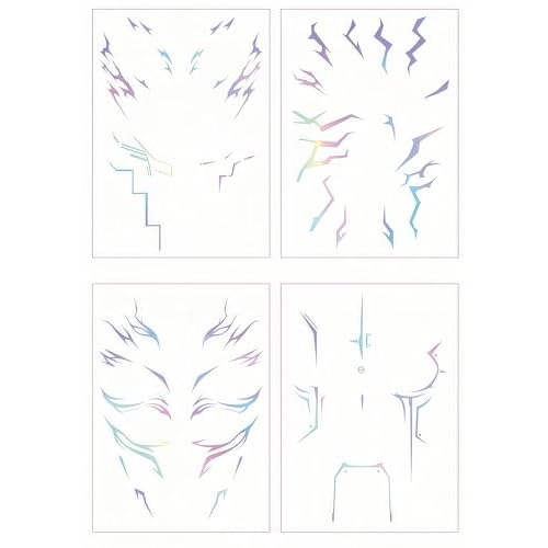Rumi Tattoos Temporary Laser Heat-Transfer Cosplay Tattoo Stickers, High-Detail Body Art Prop, Skin-Friendly & Easy to Appl