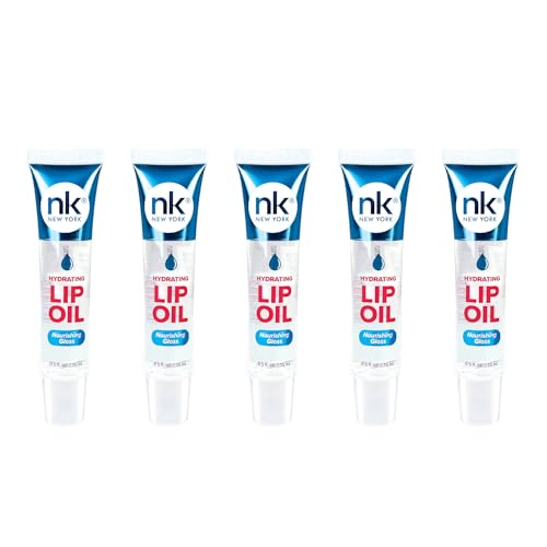 Nicka K Hydrating Lip Oil Nourishing Glass (GLOSS-5PK)
