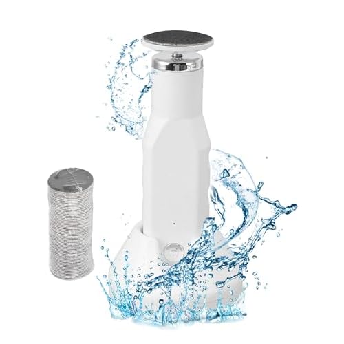 Electric Foot Callus Remover, Dioche 650 RPM Electric Foot File, Adjustable Speed, USB Charging, Removable and Washable, with 60pcs Replacement Sandpaper Disk, for Dead Cracked Hard Skin Calluses