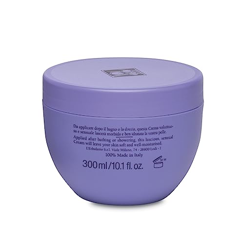 L'Erbolario Body Cream - Moisturizing Skin Care Body Butter for Women - Rich, Buttery with Floral Fragrance - Softening, Elasticizing - Iris - 10 oz