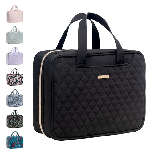 Everfun Hanging Travel Toiletry Bag for Women and 15 Can Insulated Double Deck Lunch Bag for Women Bargain Combination