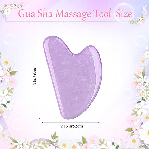 Nuogo 12 Pack Gua Sha Massage Tool Guasha Board Heart Shaped Gua Sha Facial Tools for Women Skin Care Face Body Relieve Muscle Tensions Reduce Puffiness, 12 Colors