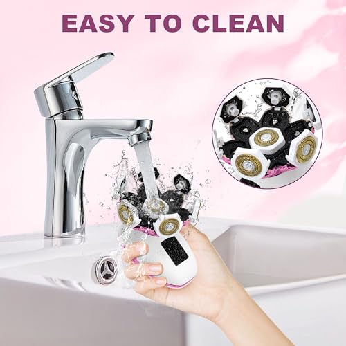 Electric Razors for Women Legs: 120 Minutes Long Time Use Rechargeable Electric Shaver for Women - IPX7 Waterproof Wet Dry Dual Purpose Hair Remover - Trimmer for Lady Face Public