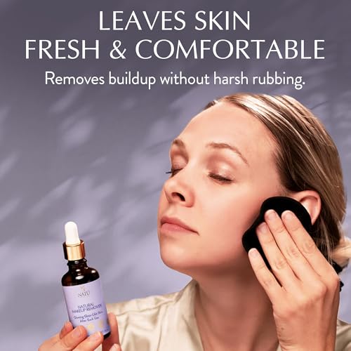 NAT? BOTANICALS Natural Makeup Remover Oil ? Non-Greasy Gentle Cleanser, Lip & Eye Makeup Remover - Nourishing & Hydrating Cleansing Oil for Face Leaving Skin Soft & Radiant - Clean & Natural